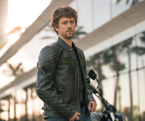 LONDON OLIVE LEATHER JACKET (male) - Image 6