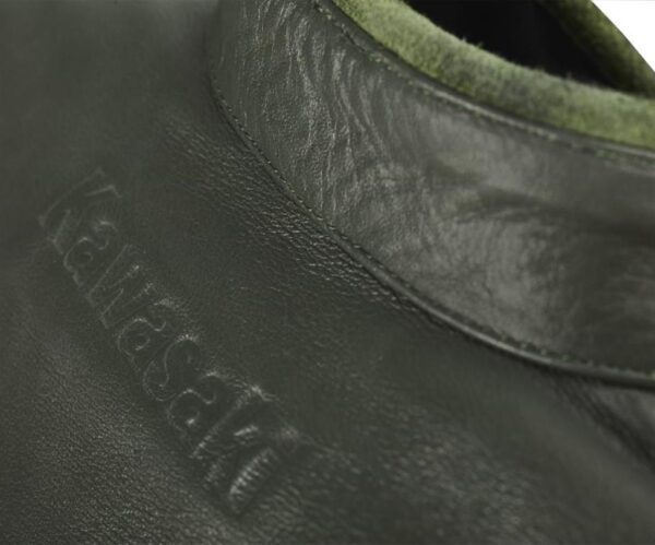 LONDON OLIVE LEATHER JACKET (male) - Image 4