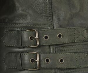 LONDON OLIVE LEATHER JACKET (male)