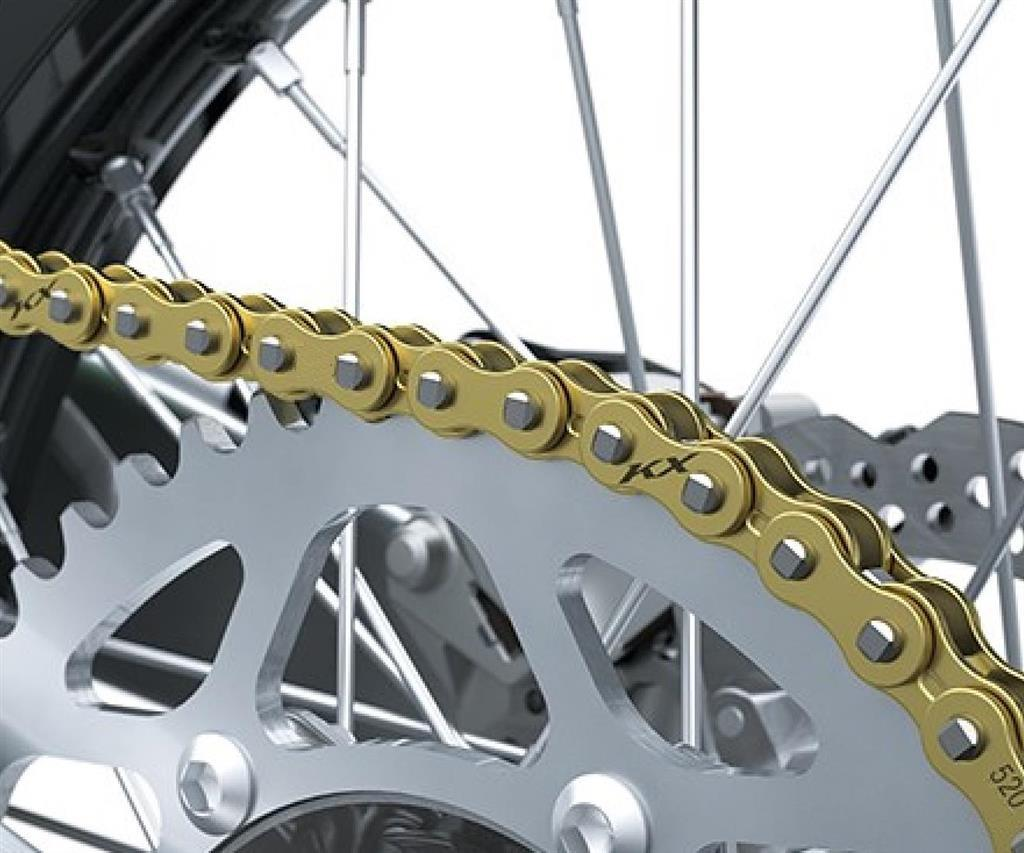 Gold Racing Chain with KX logo's (KX250/X & KX450/X) - Coleraine