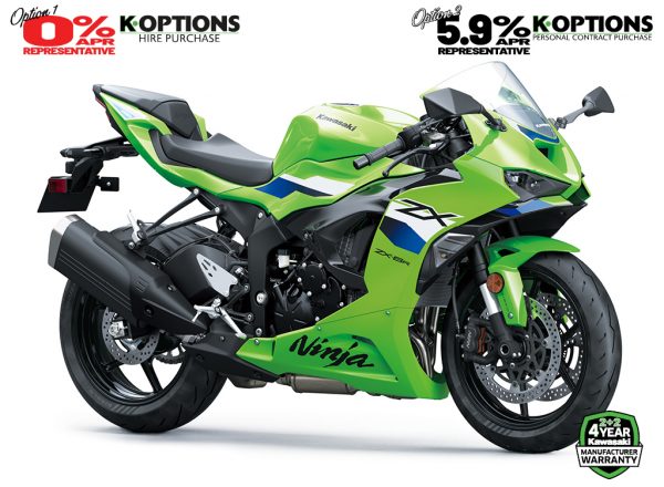 2025MY Ninja ZX-6R now available with 0% APR HP - Coleraine Kawasaki