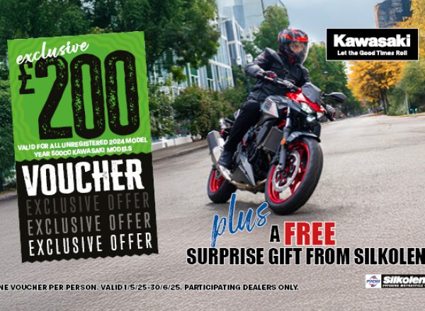Get a free gift with Kawasaki and Silkolene!