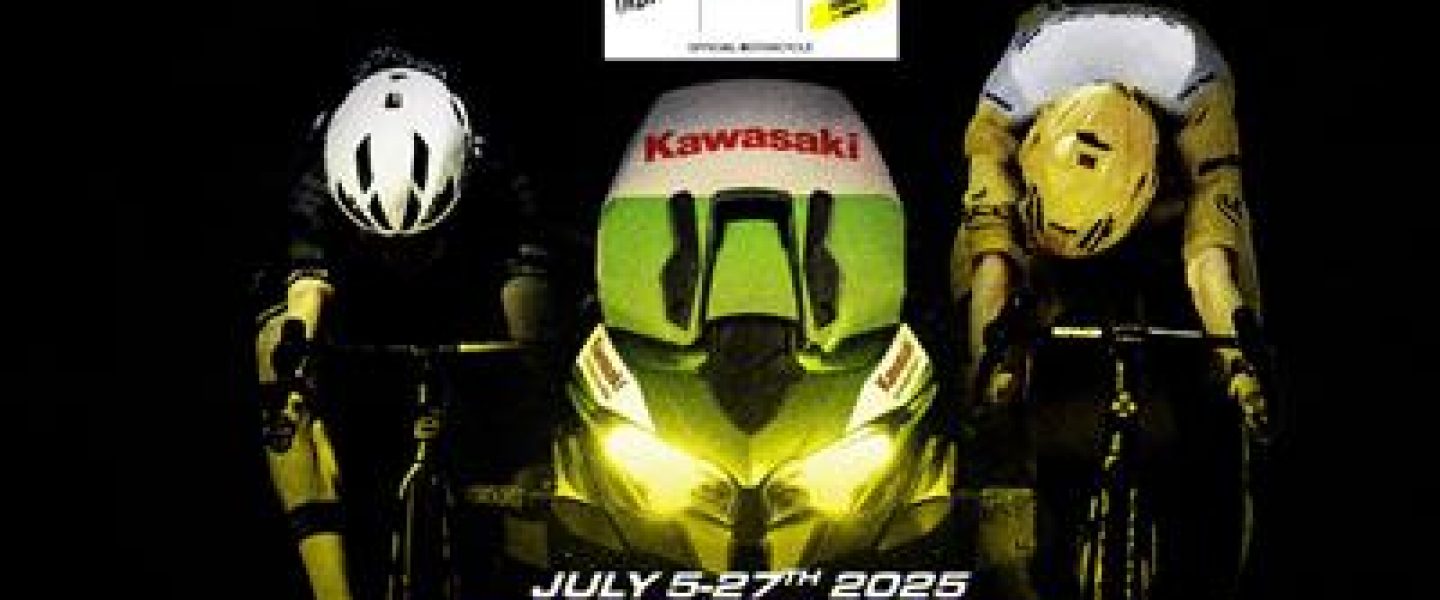 2025 Tour de France Kawasaki Versys 1100 “along for the ride”