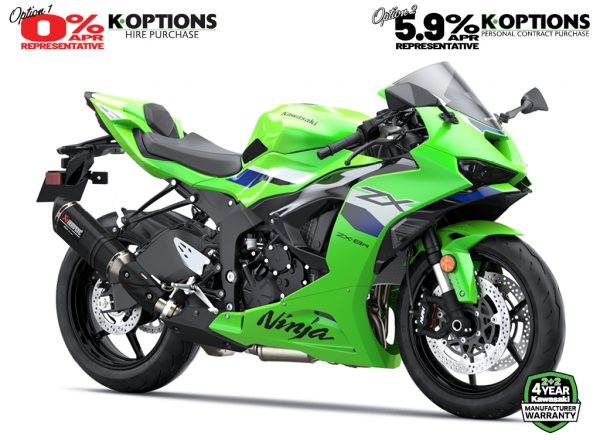 2025MY Ninja ZX-6R now available with 0% APR HP - Coleraine Kawasaki